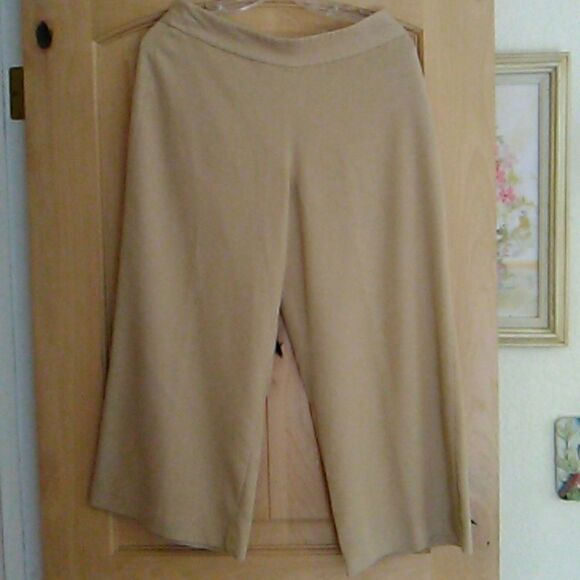Nic +Zoe Cropped Wide Leg Pants Beigecore - Picture 1 of 9